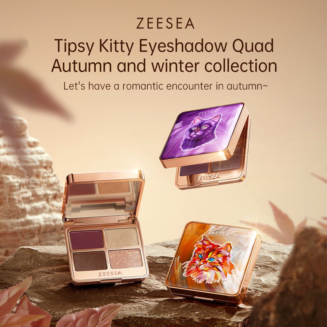 Autumn And Winter Tipsy Kitty Eyeshadow Quad - ZS-2646