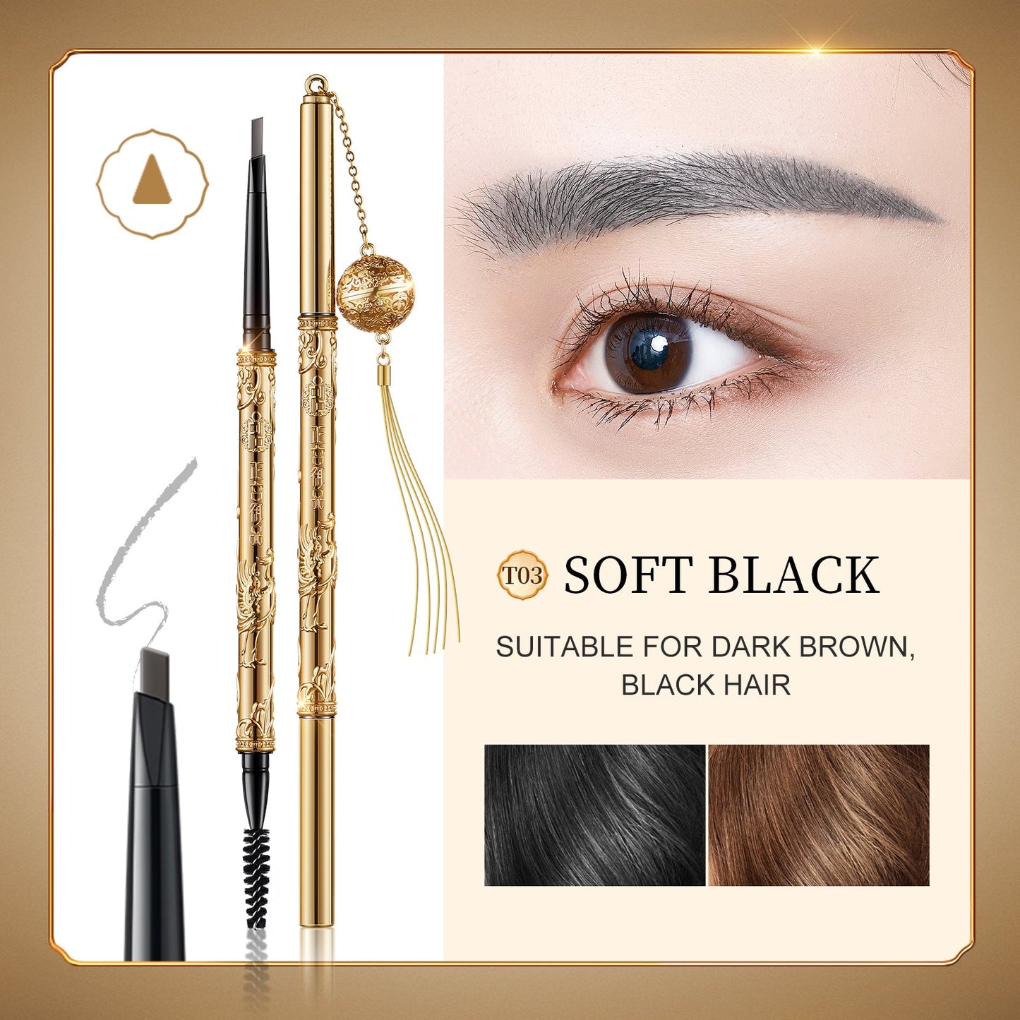 Palace Identity Gilted Tang Eyebrow Pencil - ZG-079