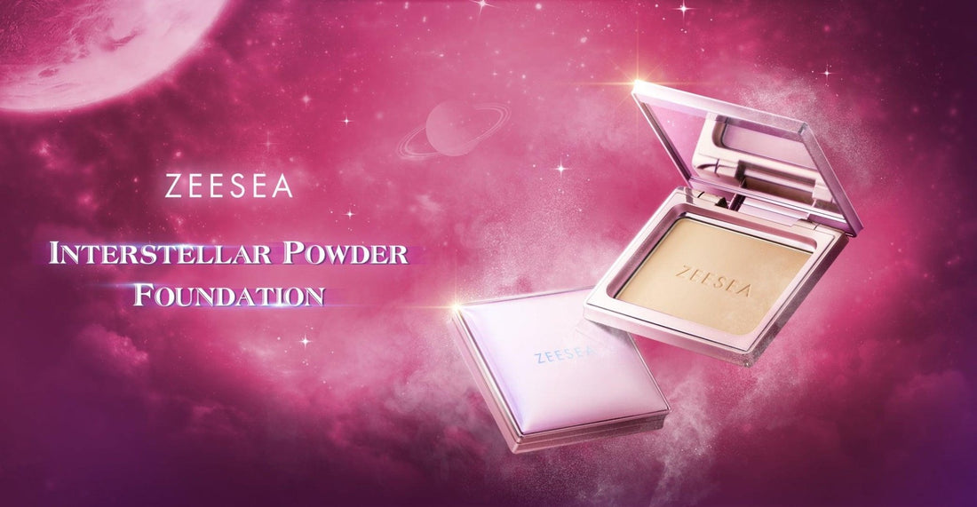 The combination of long-lasting makeup and skin care,  Interstellar Powder Foundation - ZEESEA