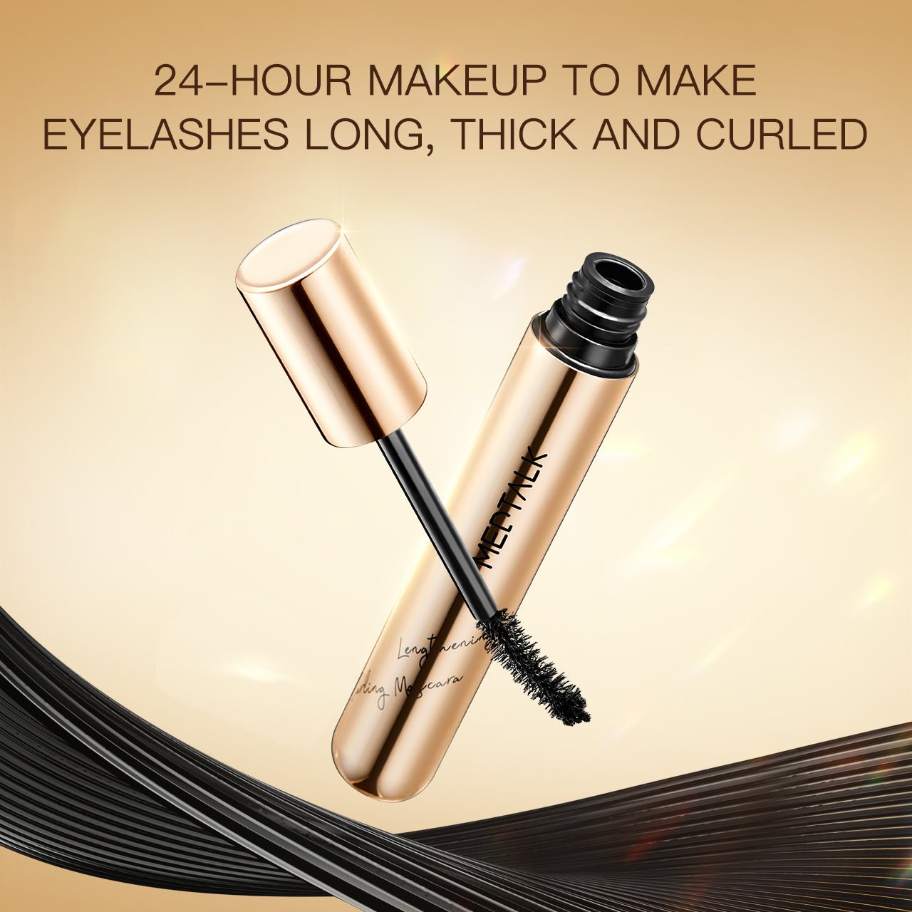 MEDTALK Super Waterproof and Sweat - proof Eyelash Mascara - 