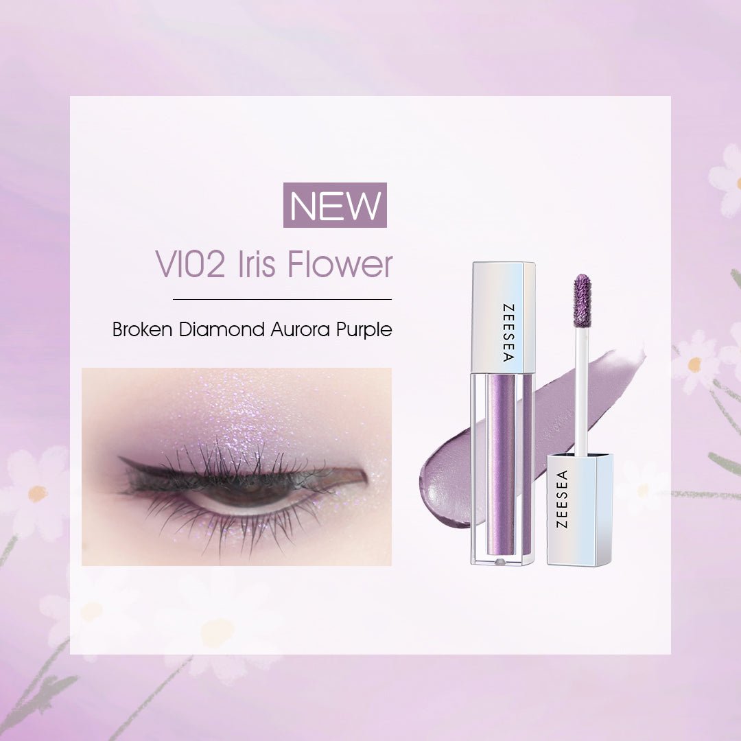 Purple Spring 3-color Liquid Eyeshadow Set - ZS-set492