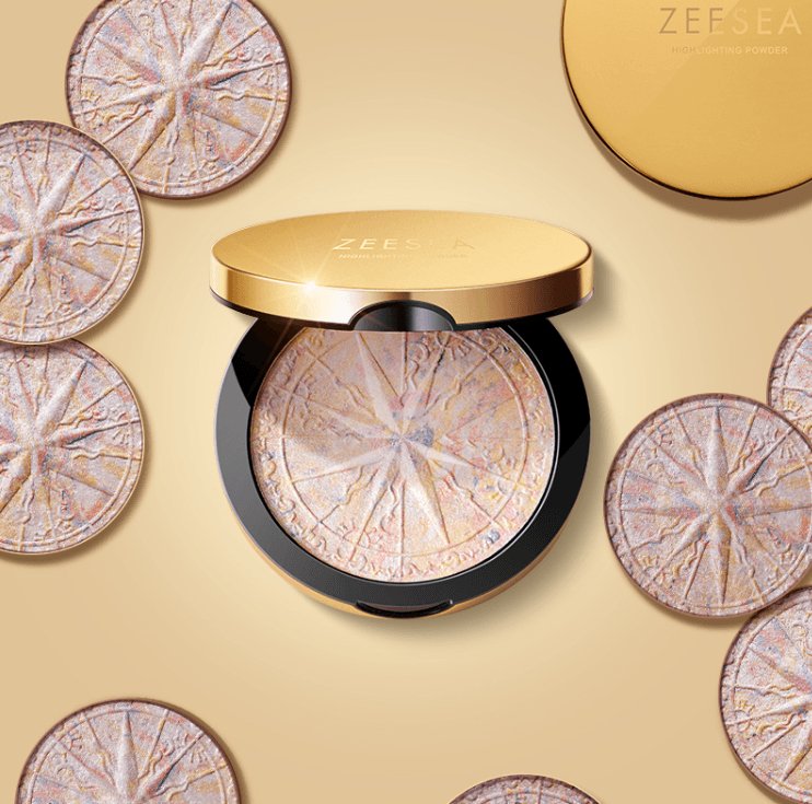Shimmering Glow Powder Highlighter – ZEESEA