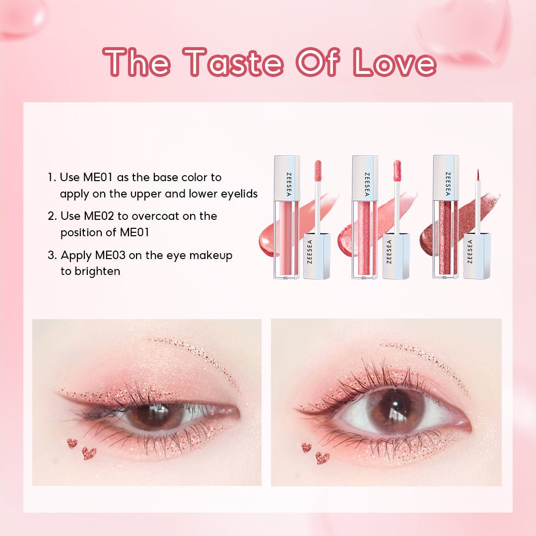 The Taste Of Love 3-color Liquid Eyeshadow Set - ZS-set491